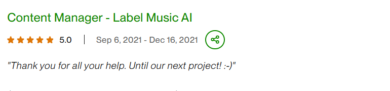 Content Management Job